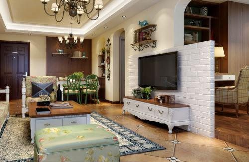 带隔断的电视背景墙效果图 2017别具一格的电视墙隔断设计 - 选购指南
