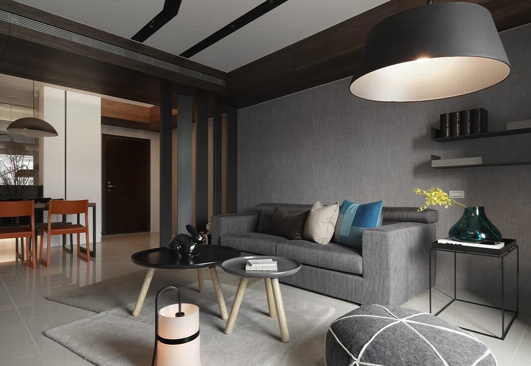 小户型公寓客厅简约装修图 - 效果图