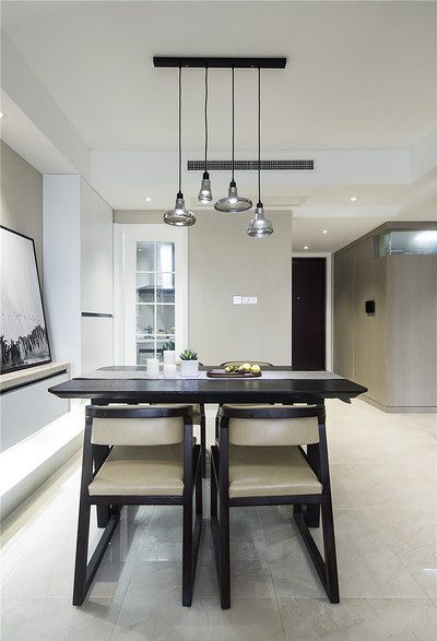 简约时尚设计餐厅吊灯装饰图 - 效果图