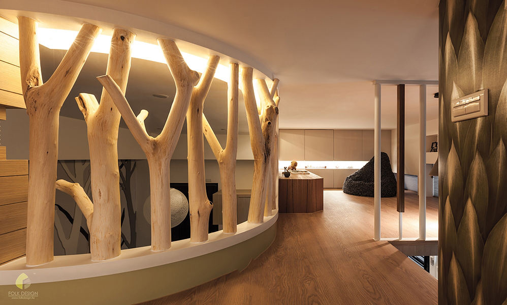 创意家居隔断设计案例图片 - 效果图