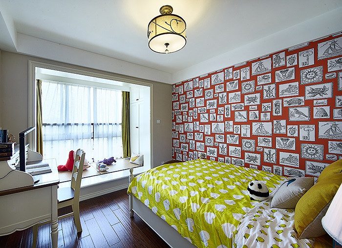 波普混搭个性儿童房设计装潢效果图