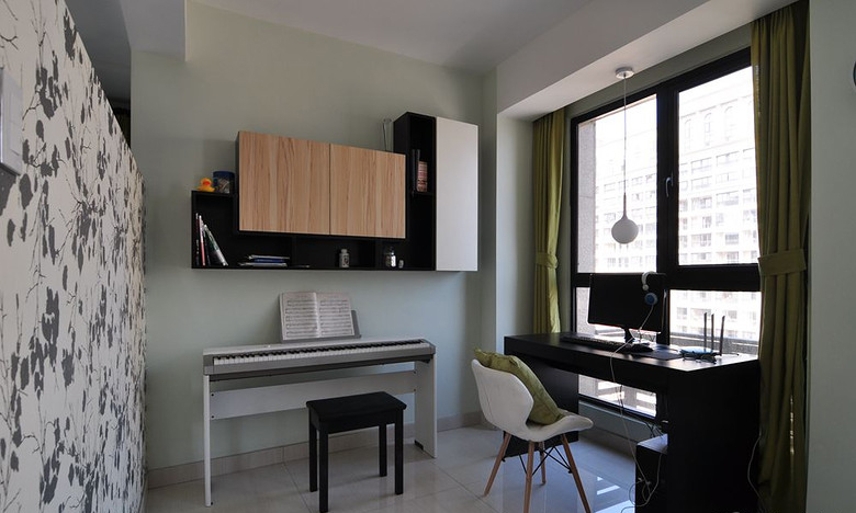 时尚现代家居书房窗户效果图