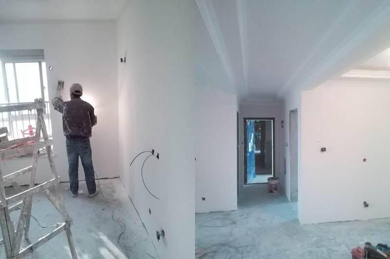 春晓华苑西安新房粉刷墙面施工 - 翻新案例