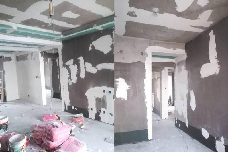 春晓华苑西安新房粉刷墙面施工 - 翻新案例