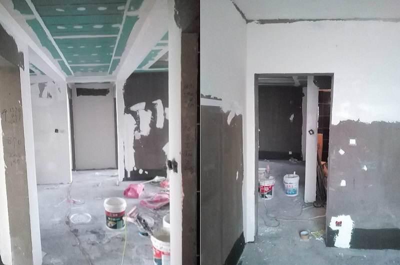 春晓华苑西安新房粉刷墙面施工 - 翻新案例