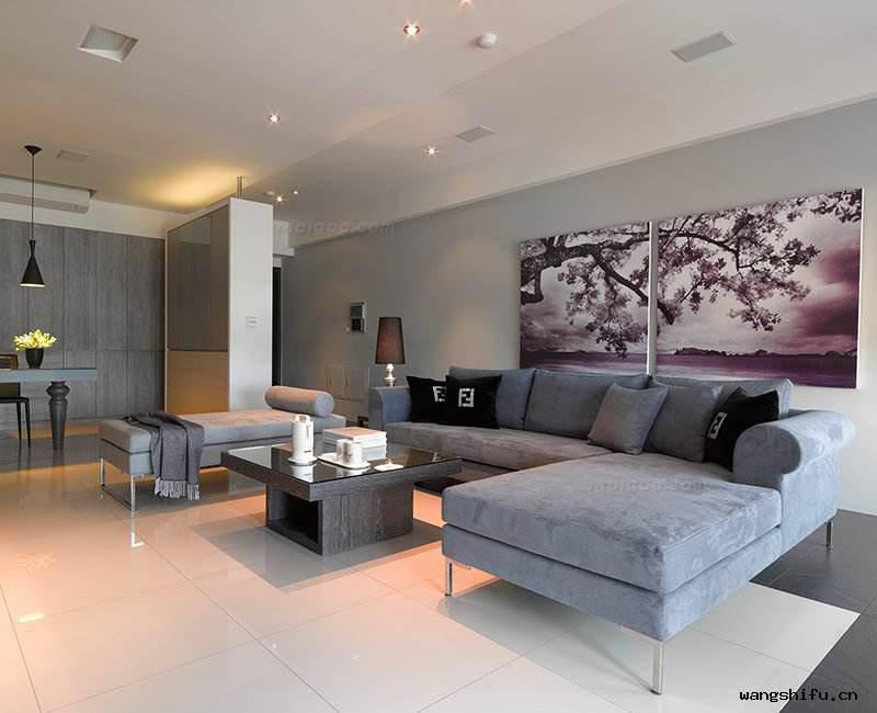 客厅装修效果图,灰色客厅装修效果图欣赏 - 翻新攻略